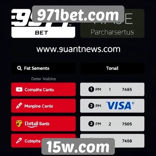Métodos de pagamento aceitos no 971bet.com